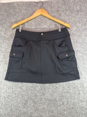 Athleta Skort - Womens M - Gray Athleisure Skirt Zip Pockets Walk Golf Outdoor
